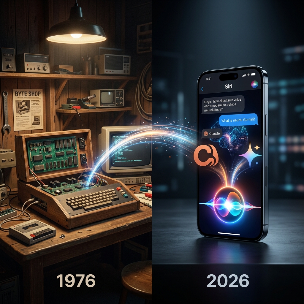 50 Años de Apple: Del garaje de Jobs a la vanguardia de las extensiones de Siri