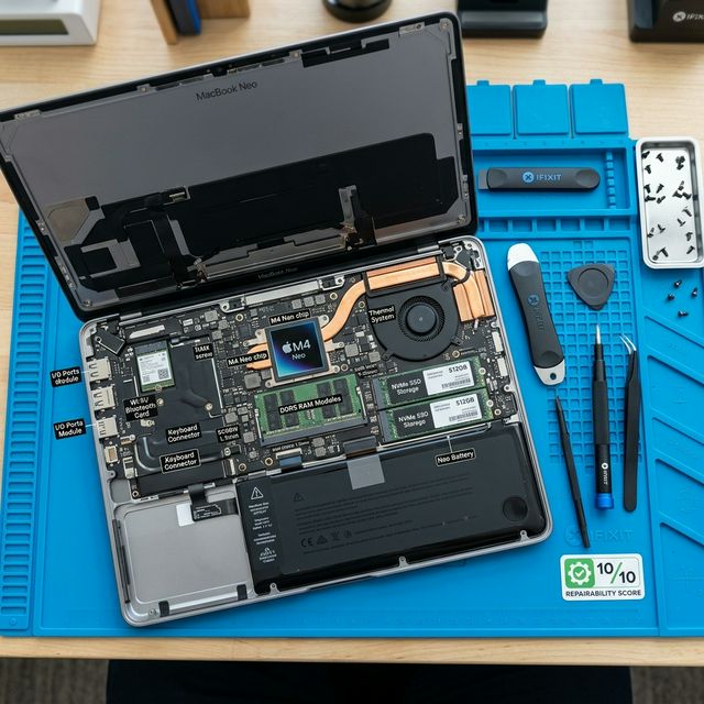 MacBook Neo: El giro histórico de Apple hacia la reparabilidad bajo la lupa de iFixit