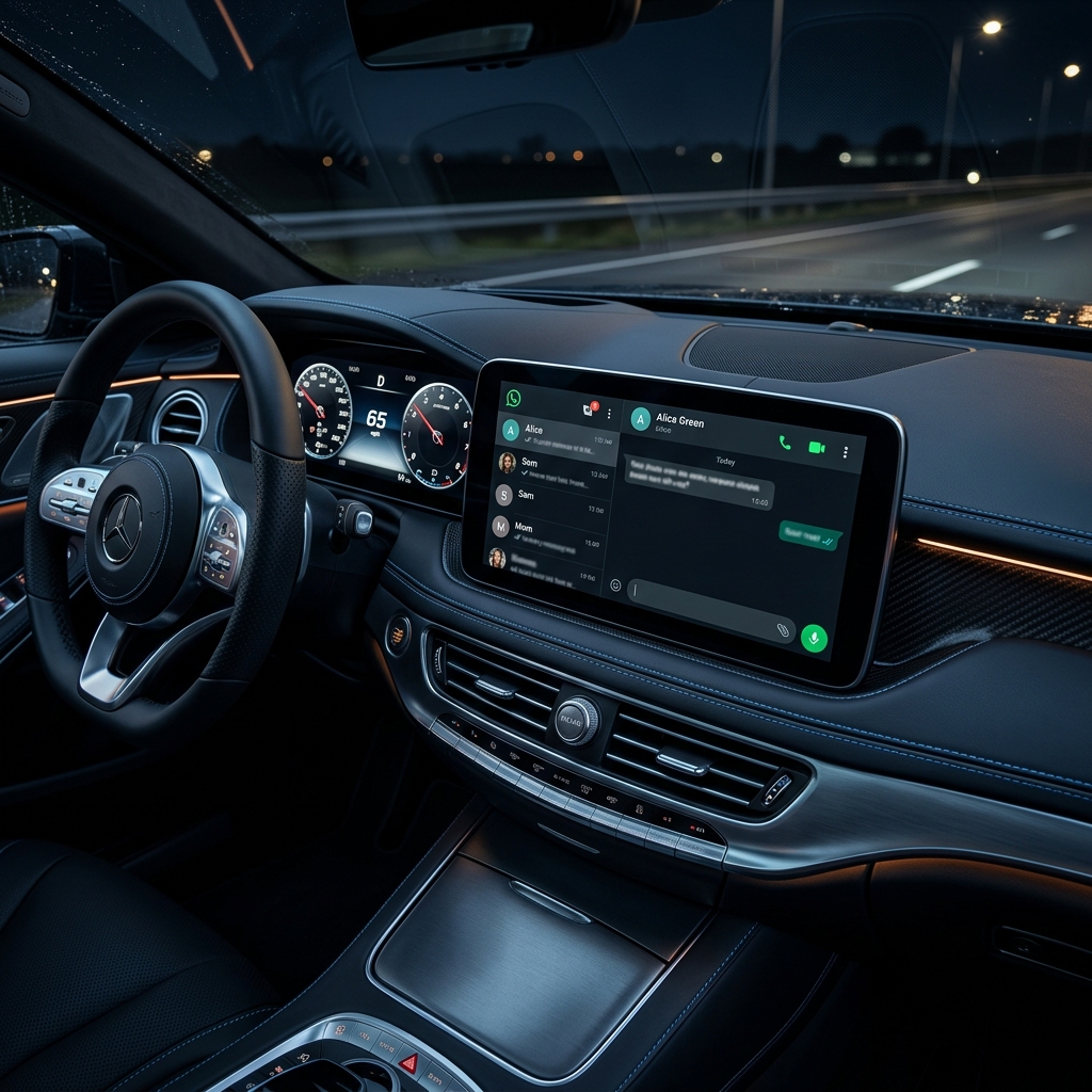WhatsApp estrena interfaz nativa en CarPlay: Por fin puedes ver tus chats recientes sin usar a Siri